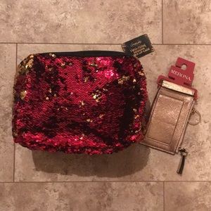 NWT Makeup Bag and Card Case Duo